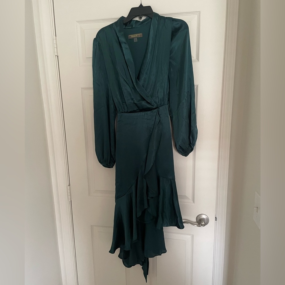 Emerald green holiday dress